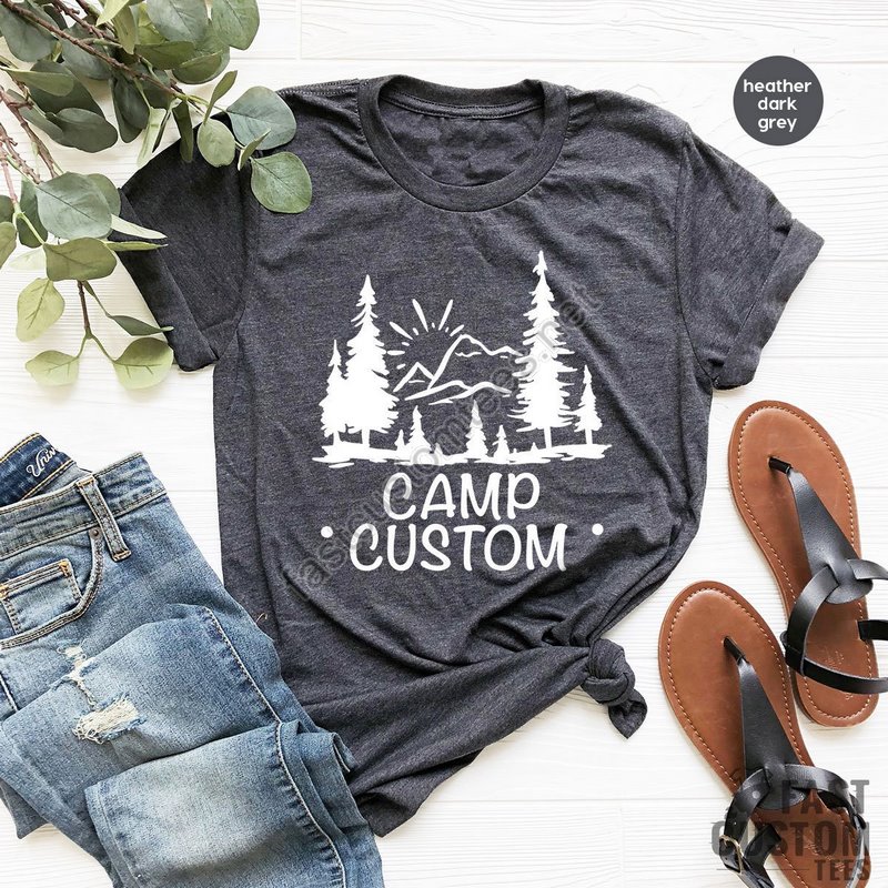 Custom Camp Shirt Camping Shirt Camping Friend Gift Summer Shirt Camping Lover Shirt Simple Camping Shirt