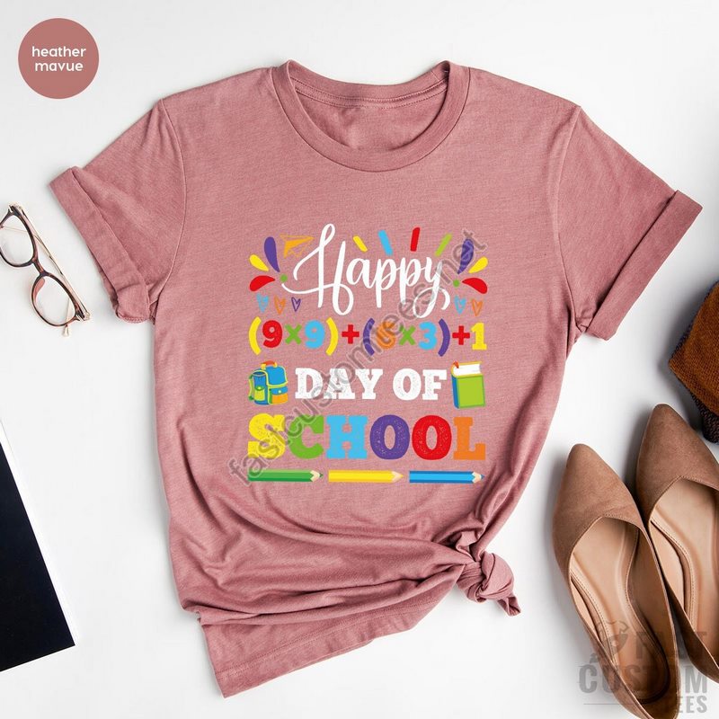 Happy 100th Day Of School Shirt Back To School Shirt Funny Teacher T-shirt Teacher Shirt Kindergarten Shirt Celebrate 100th Day Shirt