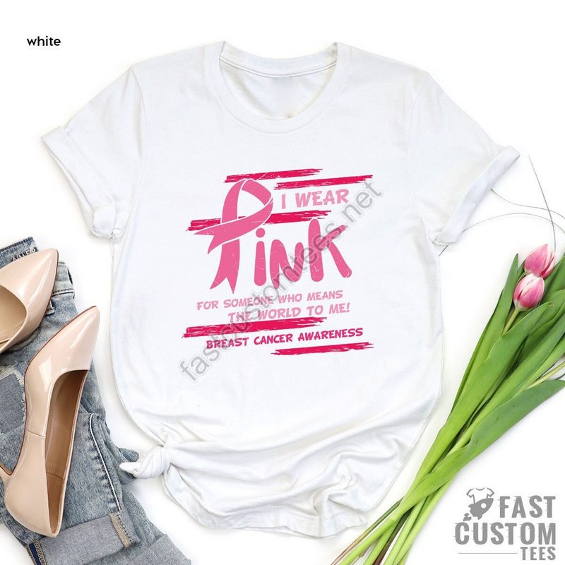 Breast Cancer Awareness Shirt Cancer Support T-shirt Pink Cancer Shirt Survivor Shirt Breast Cancer Shirt For Women