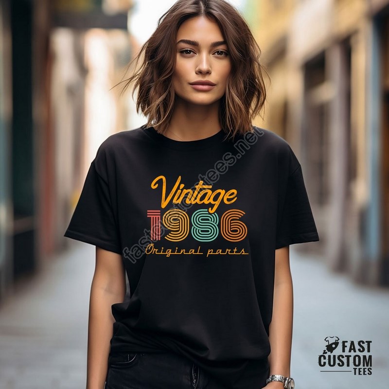 38th Birthday Shirt Vintage T Shirt Vintage 1986 Shirt 38th Birthday Gift For Women 38th Birthday Shirt Men Retro Shirt Vintage Shirts