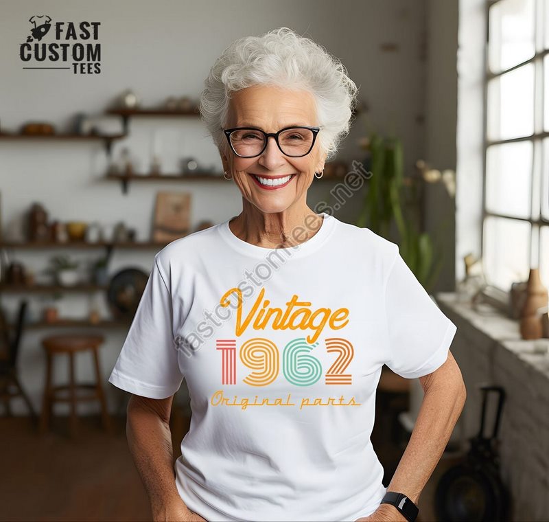 62th Birthday Shirt Vintage T Shirt Vintage 1962 Shirt 62th Birthday Gift For Women 62th Birthday Shirt Men Retro Shirt Vintage Shirts