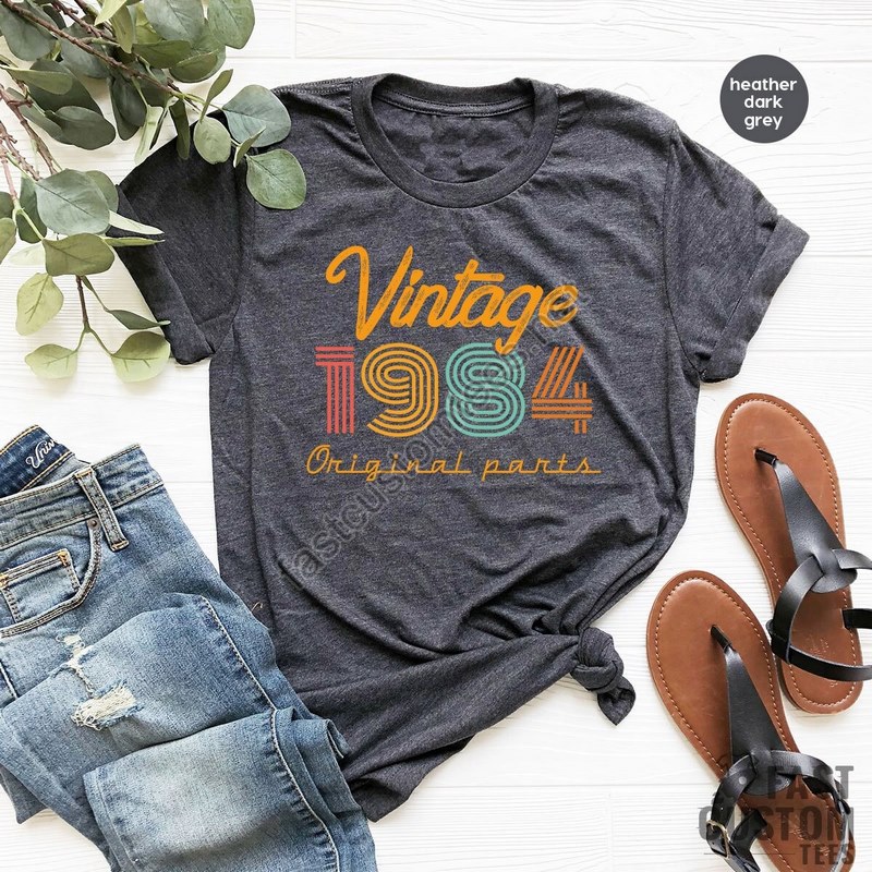 40th Birthday Shirt Vintage T Shirt Vintage 1984 Shirt 40th Birthday Gift For Women 40th Birthday Shirt Men Retro Shirt Vintage Shirts