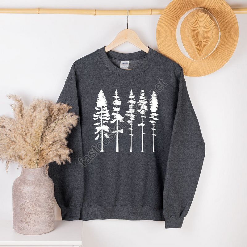 Pine Tree Sweatshirt Hiking Sweatshirt Camping Sweatshirt Outdoors Adventure Shirt Forest Sweatshirt Gift Nature Sweatshirt For Women