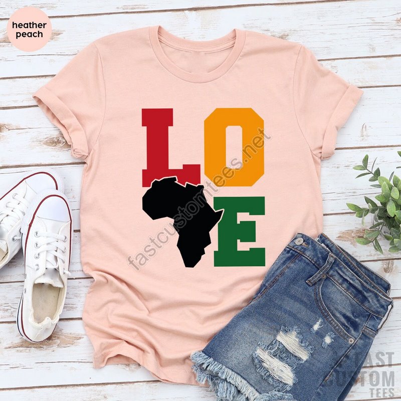 Love Africa Shirt Africa Shirt Black History Month T-shirt Black Lives Shirt Human Rights Shirt Map Of Africa Shirt Africa Map