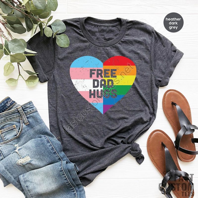 Fathers Day Gift Protect Trans Kids Shirt Free Dad Hugs Shirt Lgbtq Shirt Trans Shirt Lesbian Shirt Lgbt Shirt Bisexual Shirt