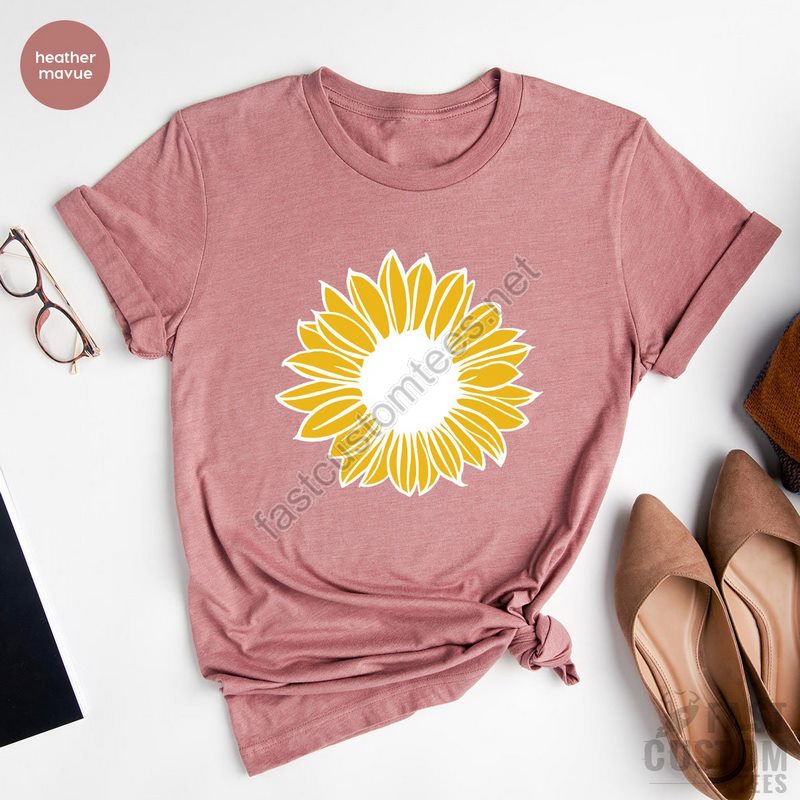 Sunflower Shirt Mothers Day Gift Sunflower Graphic Tee Flower Shirt Womens Garden Shirt Cute Sunflower Shirt Floral Shirt Plant Shirt