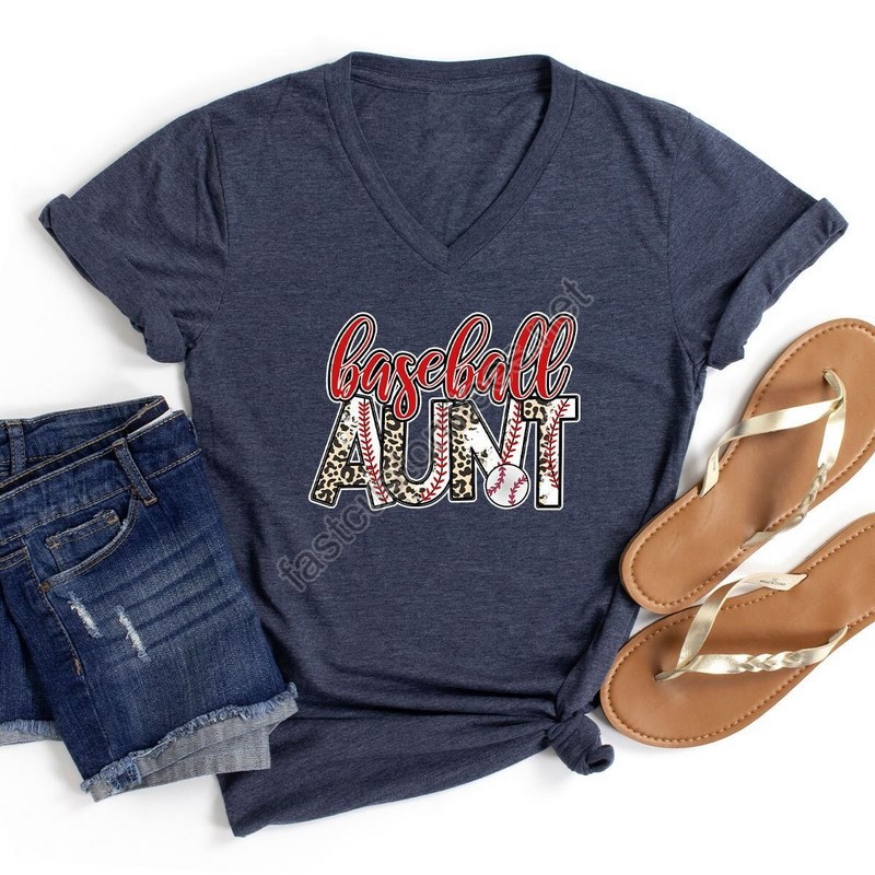 Baseball Aunt T-shirt Baseball Shirt Sport Aunt Shirt Baseball Auntie Shirt Aunt T-shirts Aunt Gift Baseball Baseball Family Shirts