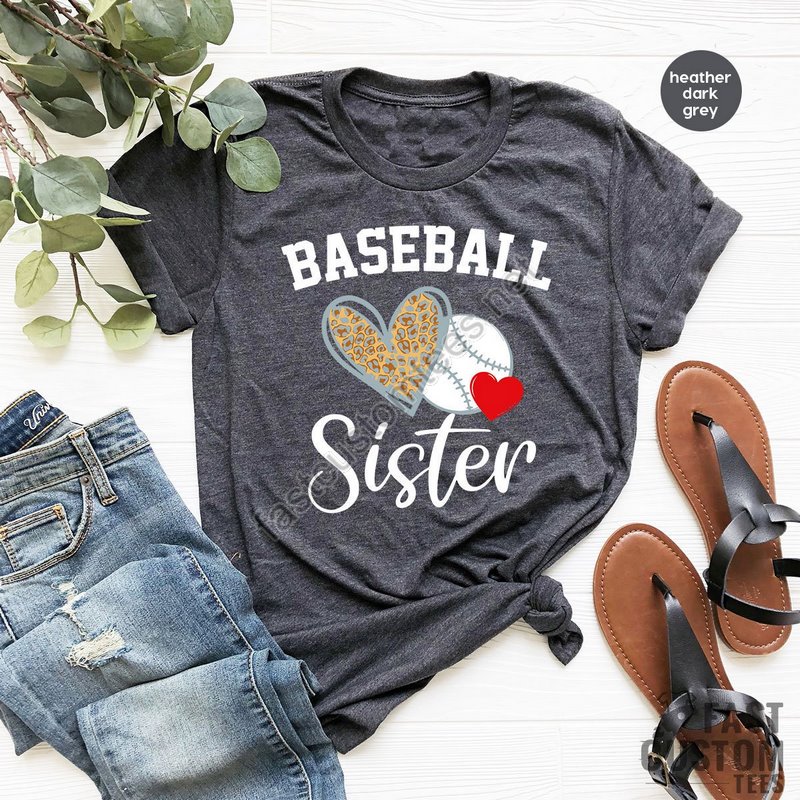 Baseball Sister Shirt Softball Sister Shirt Baseball Sister T-shirt Baseball Fan Sister Shirt Baseball Little Sister Baseball Lover Tee