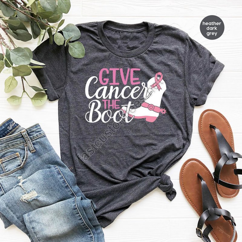 Cancer Shirt Breast Cancer Shirt Breast Cancer Gifts Funny Cancer Shirt Cancer Support Breast Cancer Survivor Gift Cancer Awareness