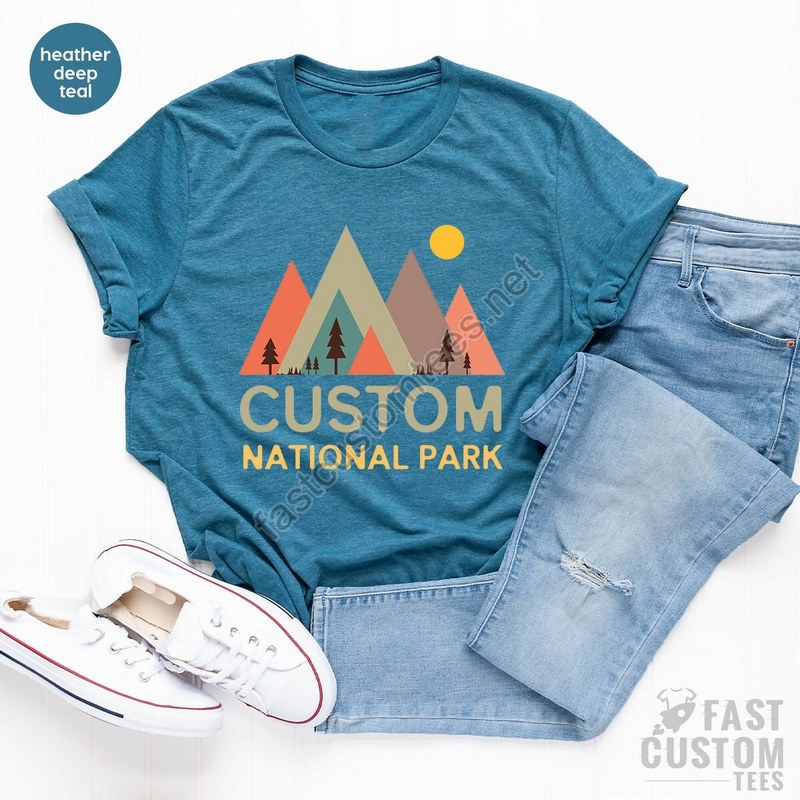 Custom National Park Shirt National Park Shirt Camping Shirt Hiking Shirt Custom Shirt Outdoor Shirt Mountain Shirt National Park Tee