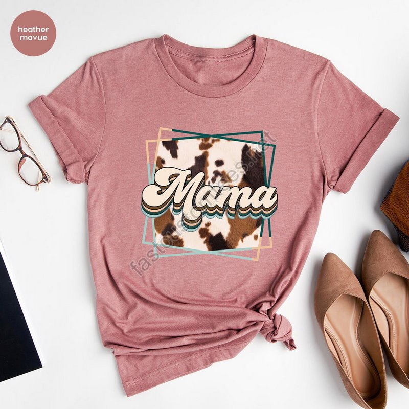 Mama Shirt Mama Cow Print Shirt Country Shirt Mom Shirt Cow Shirt Country Mama Shirt Mothers Day Gift Mothers Day Shirt Gift For Mom