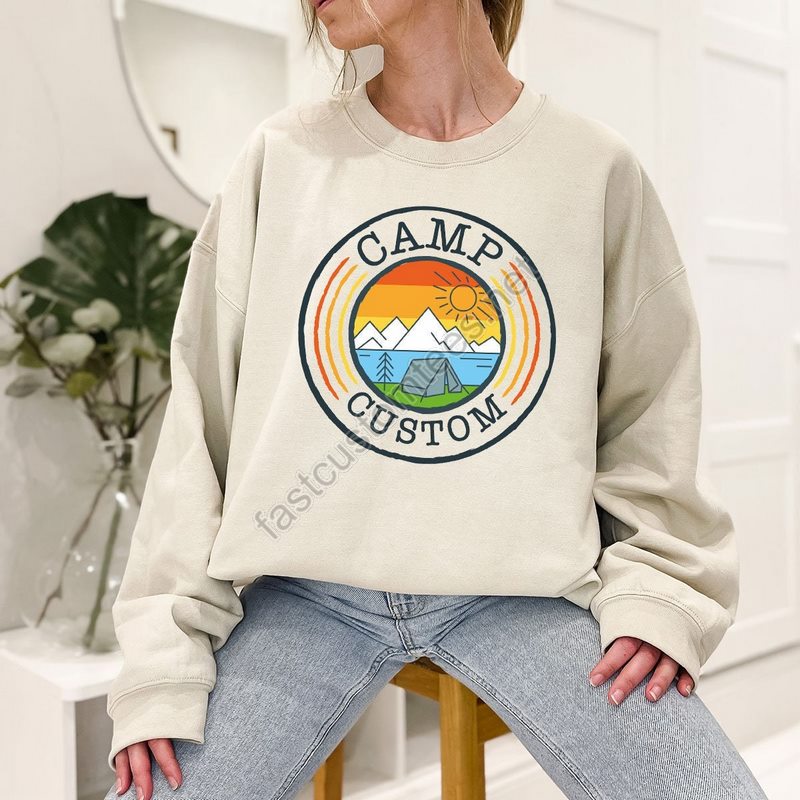 Custom Camp Sweatshirt Camp Gifts Custom Hoodie Custom Long Sleeve Camp Shirts For Family Camp Crew Sweater Camping Family Hoodies