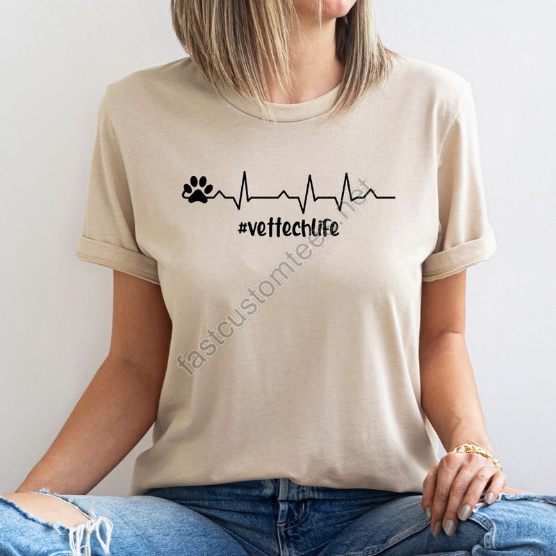 Veterinarian Shirt Vet Tech Paw Shirt Veterinarian Gift Animal Lover Shirt Cat Lover Gift Vet Tech Week Veterinarian Gift Dog Lover