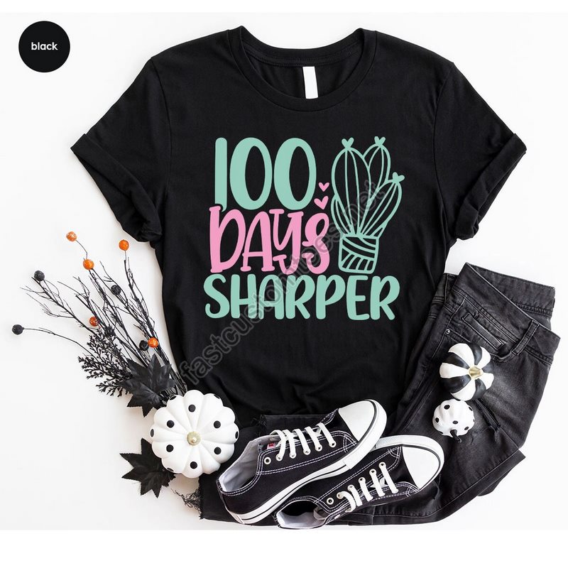 100 Days Of School Shirts Teacher Sweatshirt School Gifts 100 Days Sharper Shirt Gifts For Teacher 100th Day Graphic Tees