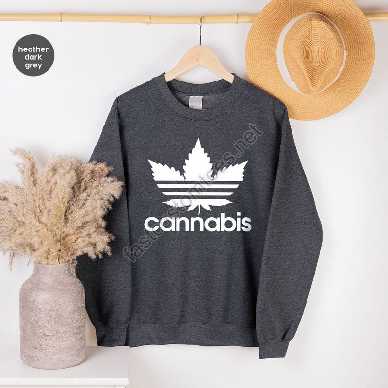 Cannabis Sweatshirt Weed T Shirt Marijuana Hoodie Weed Leaf Long Sleeve Weed-420 Shirt Pothead Shirt Cannabis Hoodie Weed Lover Shirt