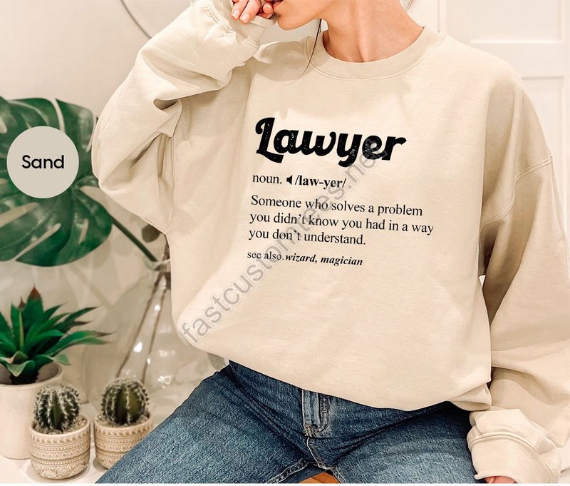 Funny Lawyer Sweatshirt Lawyer Definition Hoodie Lawyer Gifts Attorney Long Sleeve Shirt Law School Graduation Hooded Law Student Gifts