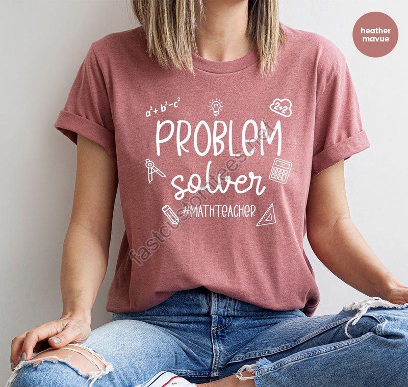 Equation Problem Tshirts For Math Teacher Teacher Appreciation Shirt For Gifts Funny Teacher Math Science Tshirt Math Problem Graphic Tee