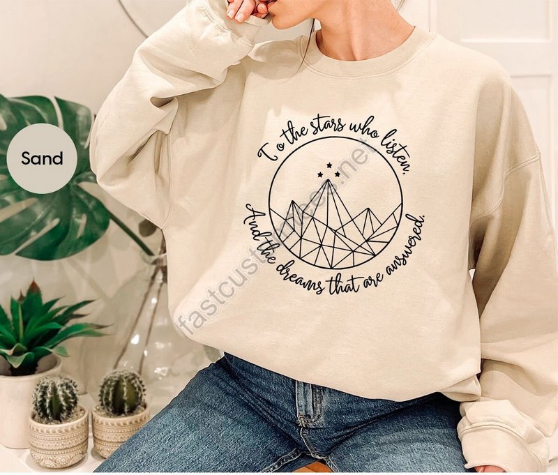 Acotar Crewneck Sweatshirt Acotar Shirt Acotar Gift A Court Of Thorns And Roses Tshirt Gift For Her Rhysand Gift Book Shirts For Women