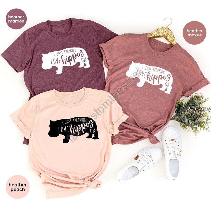 Funny Hippopotamus Shirts Hippopotamus Graphic Tees Unisex Crewneck Sweatshirt Gift For Her Gift For Him Hippopotamus Tshirt