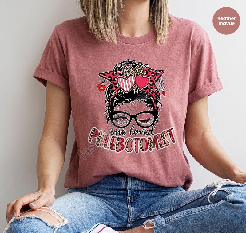 Phlebotomy Shirts Phlebotomist Crewneck Sweatshirt Phlebotomy Gifts Phlebotomists Recognition Week Valentines Day Gift For Phlebotomist