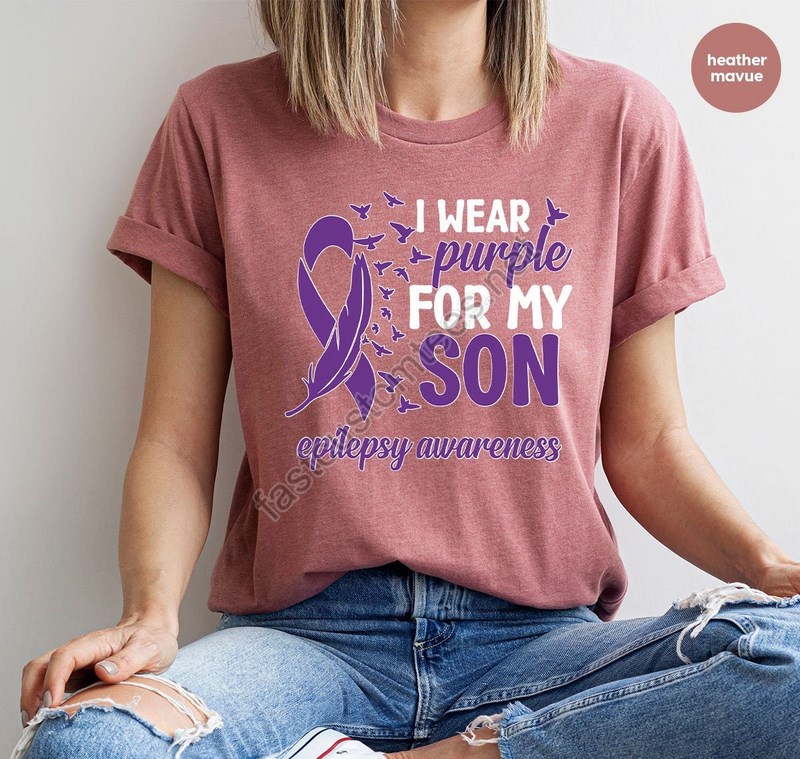 Epilepsy Shirts Epilepsy Awareness Tees Epilepsy Support Shirt Epilepsy Son Crewneck Sweatshirt Epilepsy Gift Neurodiversity Tshirt