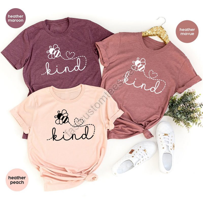 Be Kind T-shirt Positive Graphic Tees Motivational Shirt Mental Health Vneck Shirt Gift For Her Kindness Shirt Inspirational Shirt