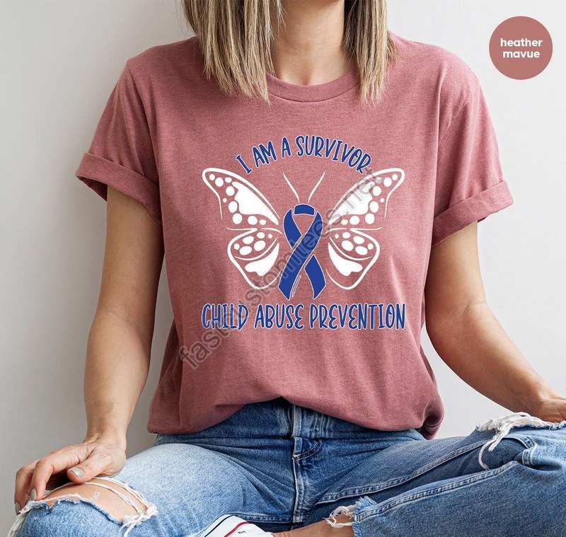 Child Abuse Awareness Shirt Child Abuse Prevention T-shirt Stop Child Abuse Tshirt Social Worker Gift Anti Child Abuse T Shirt