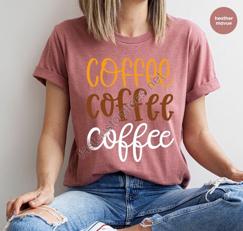 Teacher Shirts Retro Coffee T-shirt Coffee Gifts Coffee Vneck T Shirts Teacher Gifts Coffee Love Tees Womens Clothing Gift For Her