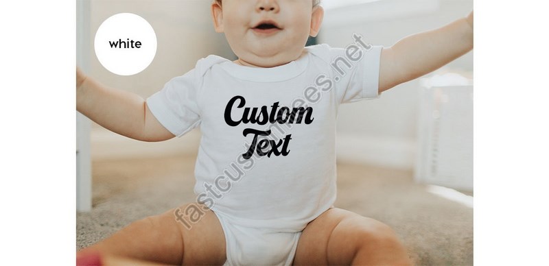 Custom Text Baby Onesie® Your Text Here Newborn Your Design Here Toddler Shirt Personalized Youth Shirt Customized Baby Bodysuit