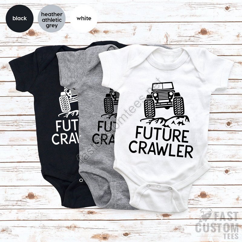 Future Crawler Shirt Funny Baby Bodysuit Off Roading Baby Baby Shower Gift Hipster Baby Shirt New Baby Gifts