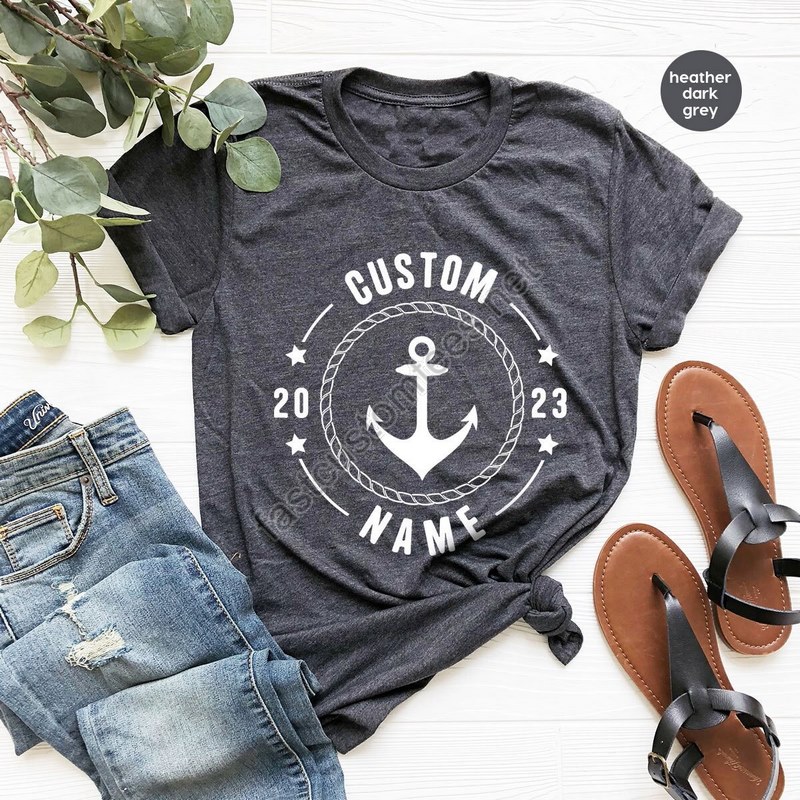 Custom Captain Shirt Cool Sailing Tshirt Customized Name Clothing Boating T-shirt Personalized Gifts Funny Shirts For Men Gift For Him