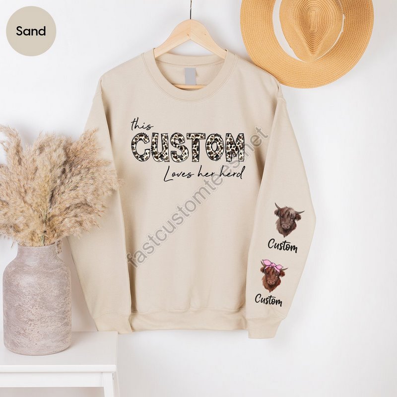 Custom Farmer Shirts Personalized Gifts Farmer Gifts Cow Print Farm T-shirt Customized Cow Name Shirt Graphic Tees For Women