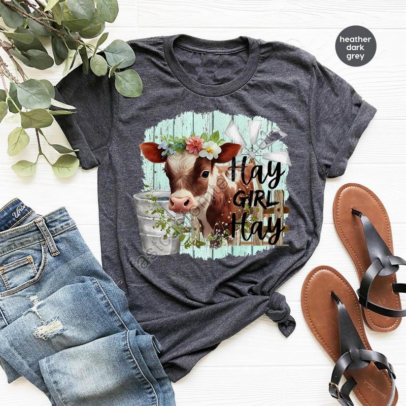 Cute Cow Shirt Western Shirt Funny Country Shirts Cowgirl Shirt Southern Shirt Rodeo Shirt Womens Clothing Funny Farmer Shirt