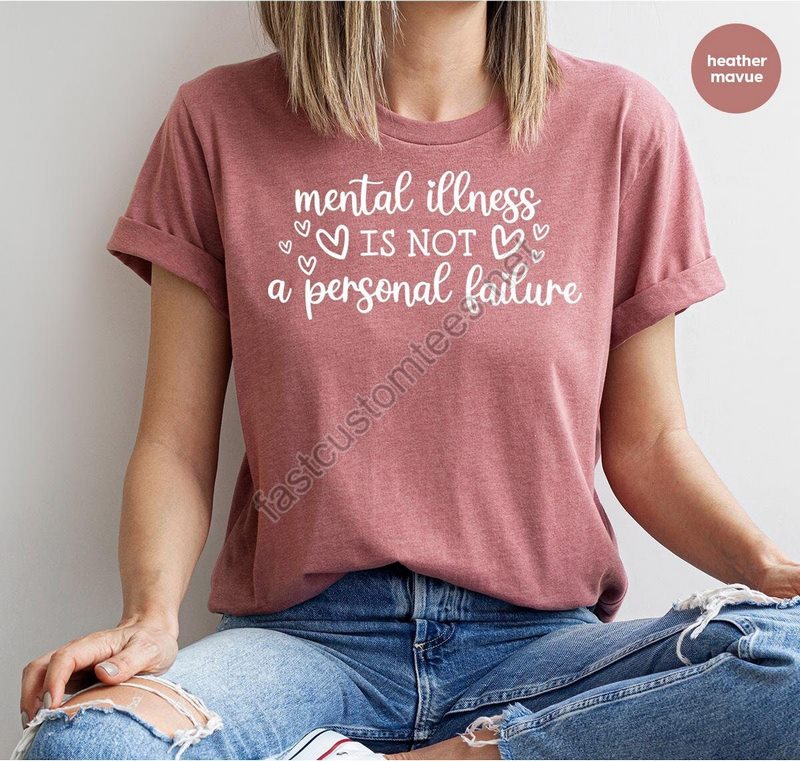 Mental Health Awareness Gift Self Love Tshirt Support Clothing Therapist Outfit Motivational Graphic Tees Therapy T-shirt Gift For Her