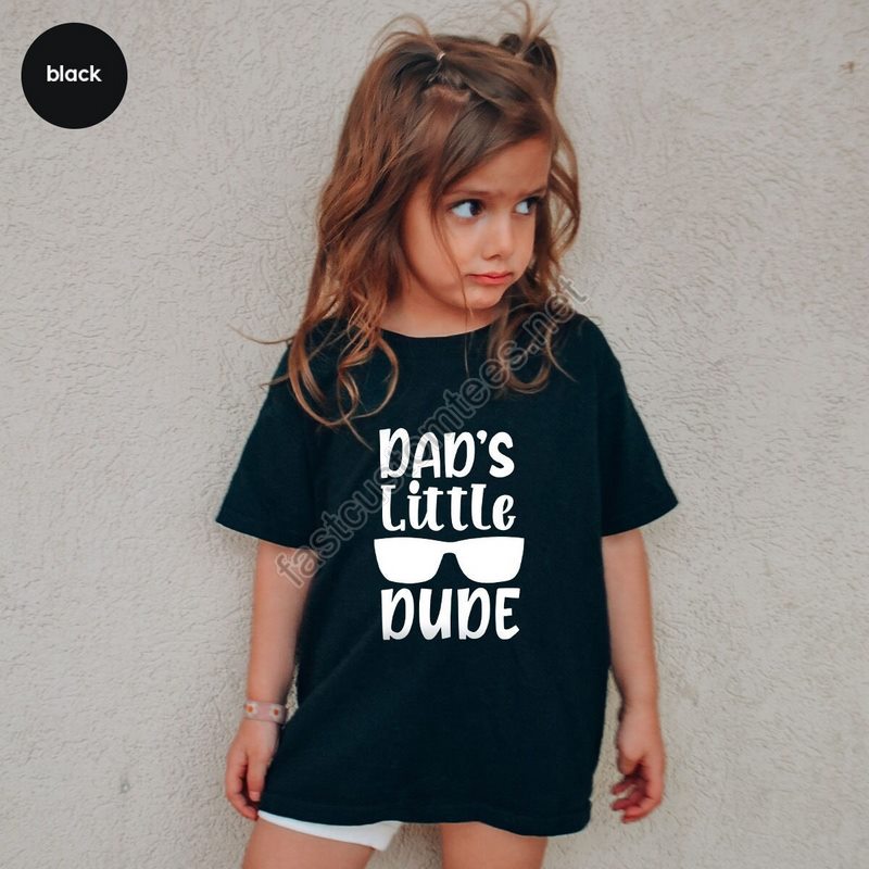 Funny Toddler T-shirt Fathers Day Gifts Newborn Baby Onesie® New Dad Gift Dad's Little Dude Bodysuit Baby Announcement Gifts