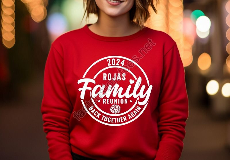 Rojas Family Vintage Family Reunion Sweatshirt Custom Matching Hoodie Family Reunion Gift Personalized Family Gifts Back Together Again