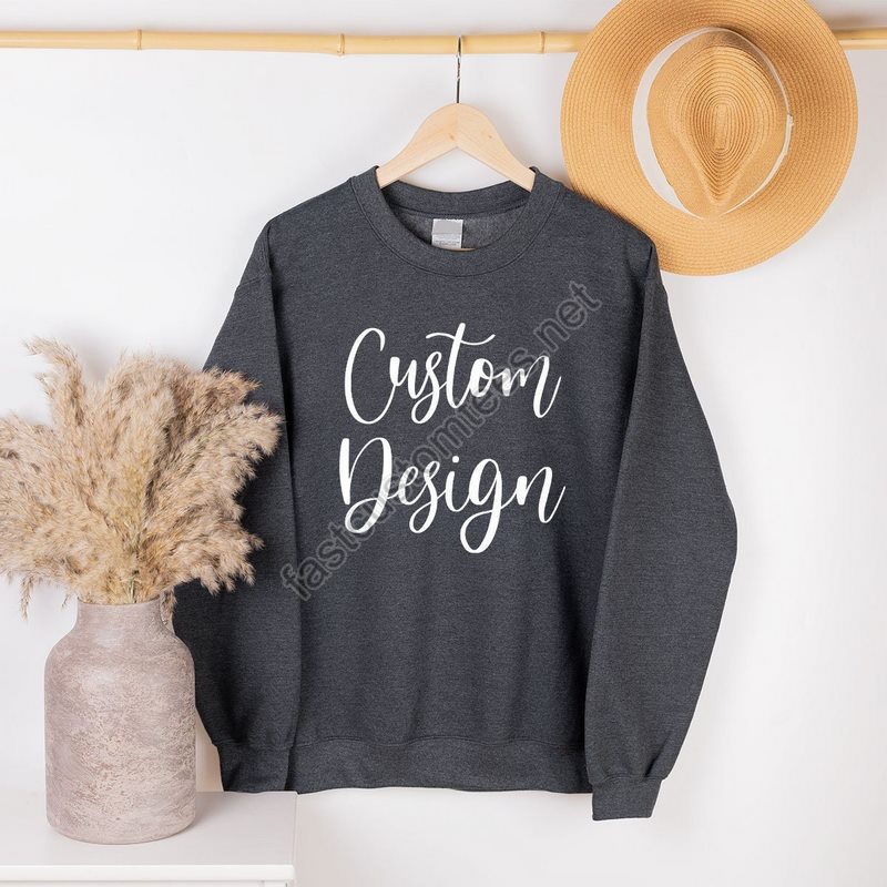 Crewneck Custom Sweatshirt Trendy Custom Hoodie Unisex Custom Long Sleeve Shirts Custom Text Shirts Personalized Hoodie Custom Design