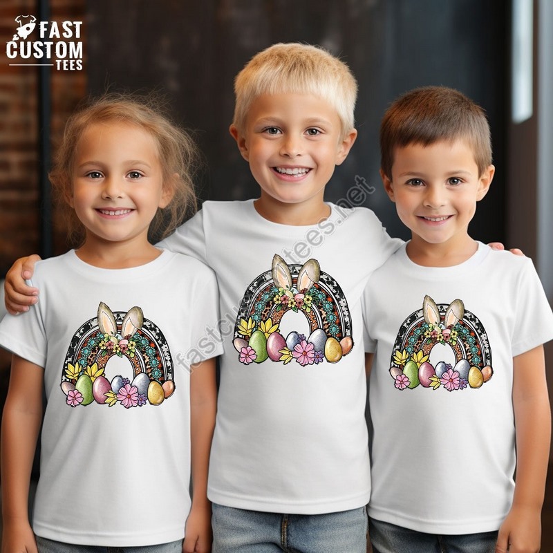 Rainbow Easter Shirt Easter Cousin Shirt Easter Bunny Shirt Easter Gifts Easter Eggs Shirt Christian Family Shirt Happy Easter Shirt