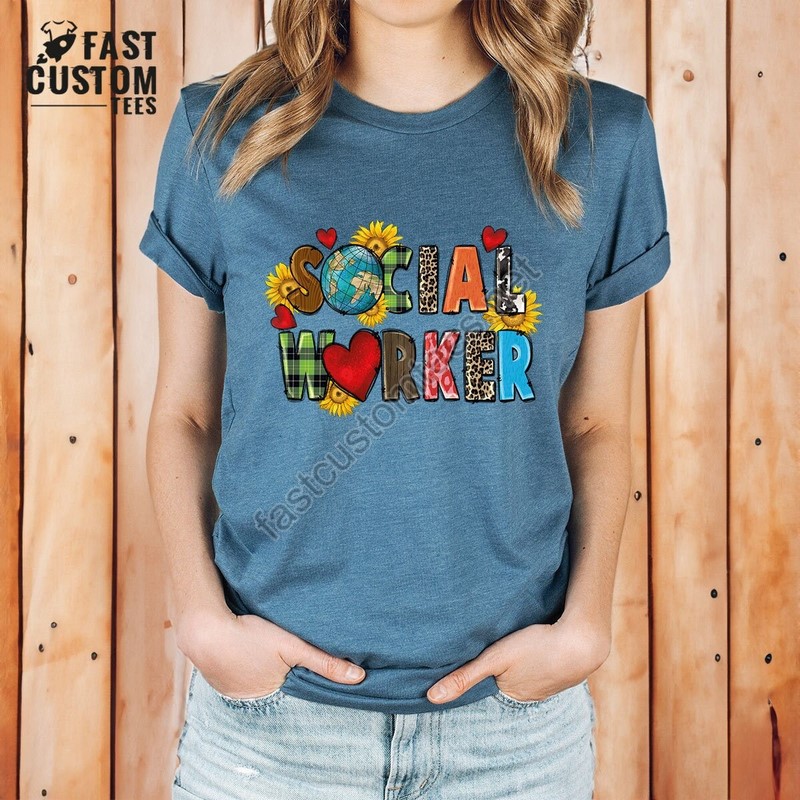 Social Worker Gift Social Worker Shirt Advocate Support Empower Gifts Cute Social Work Shirt Social Worker Shirt Appreciation T-shirt