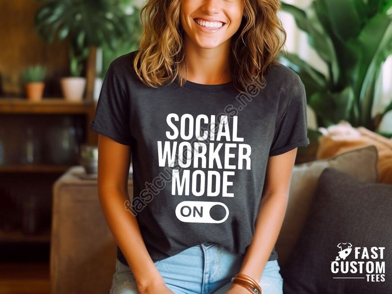 Social Worker Mode T-shirt Gift For Social Worker Retro Social Worker Shirt Motivational Shirt Trendy Support T-shirt