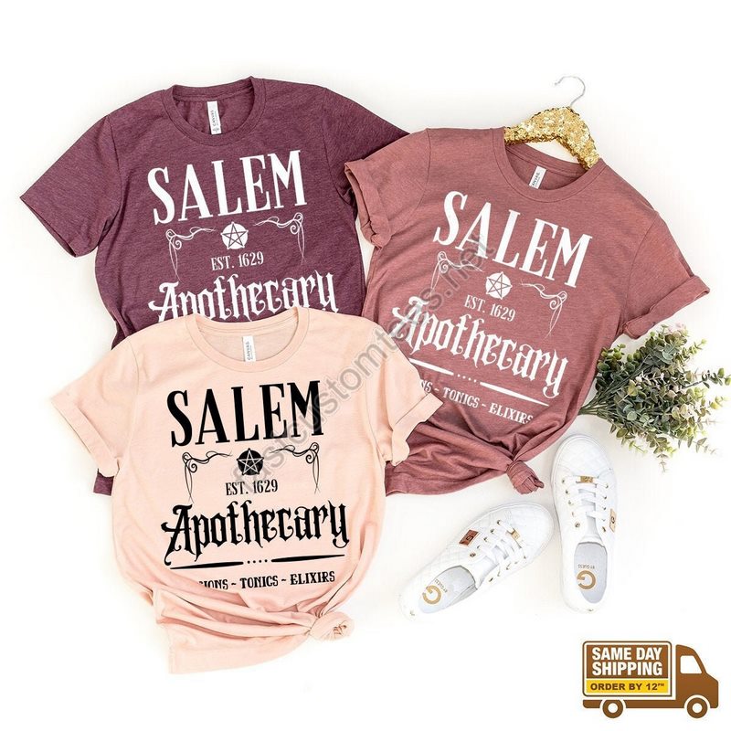 Salem T-shirt Halloween Tshirt Witch Sisters Shirt Salem Witch Shirt Whitch Clothing Funny Halloween Shirt