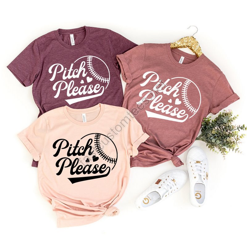 Cute Baseball T-shirt Pitch And Please Baseball Shirt Baseball Fan Shirt Baseball Shirt Baseball Lover Tshirt Softball Shirt