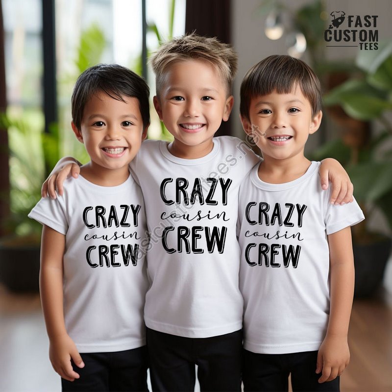 Cousin Crew Shirts Team Cousin Shirt Matching Cousin Shirt Cousin T-shirt Crazy Cousin Crew Tee Family Birthday Shirts Cousin Gift