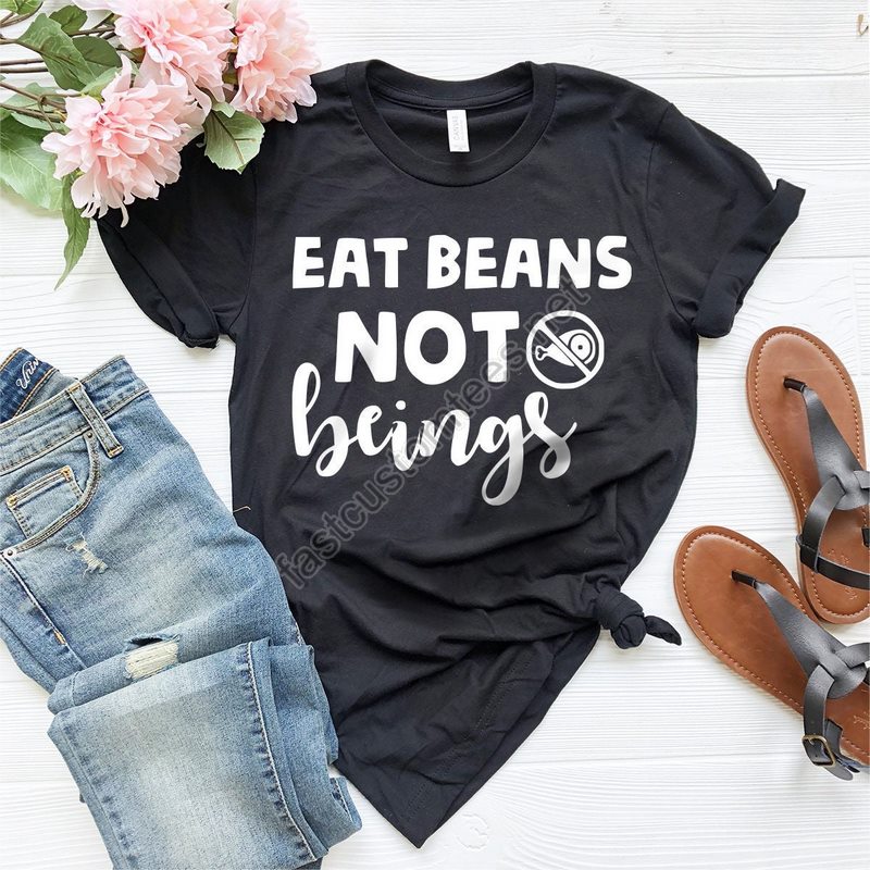 Eat Beans Not Beings T-shirt Vegan Shirt Vegetarian Shirt Plant Based Tee Veganism Life Shirt Animal Activist Shirtanimal Lover Tee