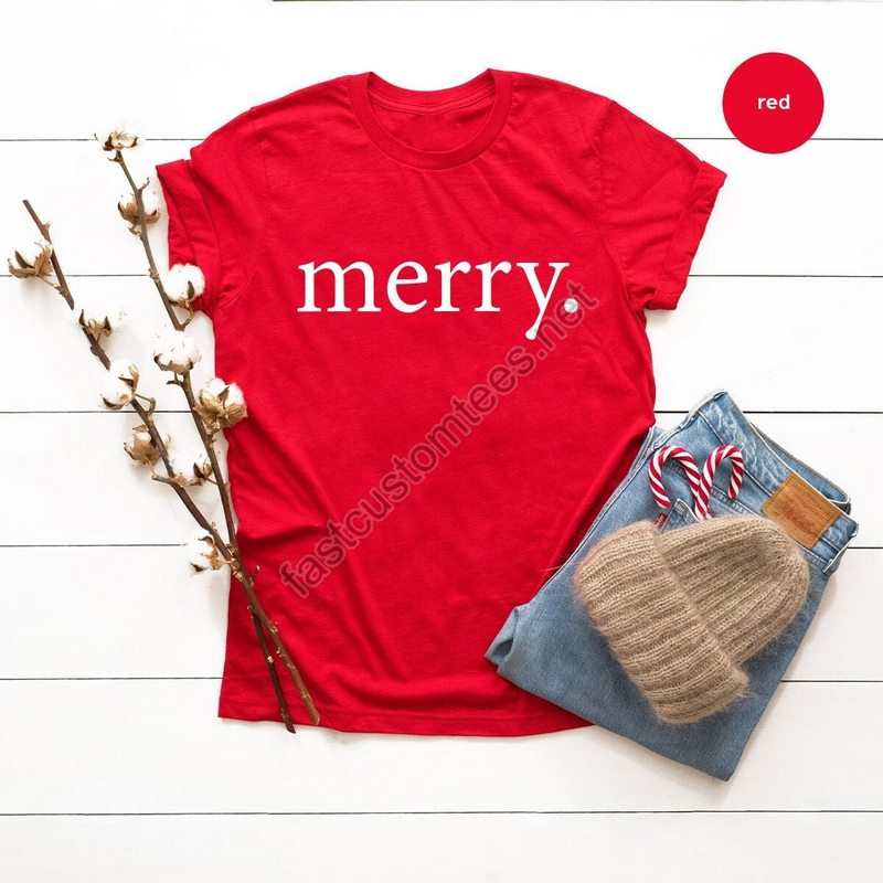 Christmas T Shirt Merry Shirt Merry Christmas Shirt Christmas Shirt Family Christmas Tee Gift For Christmas Holiday Shirt Winter Tee