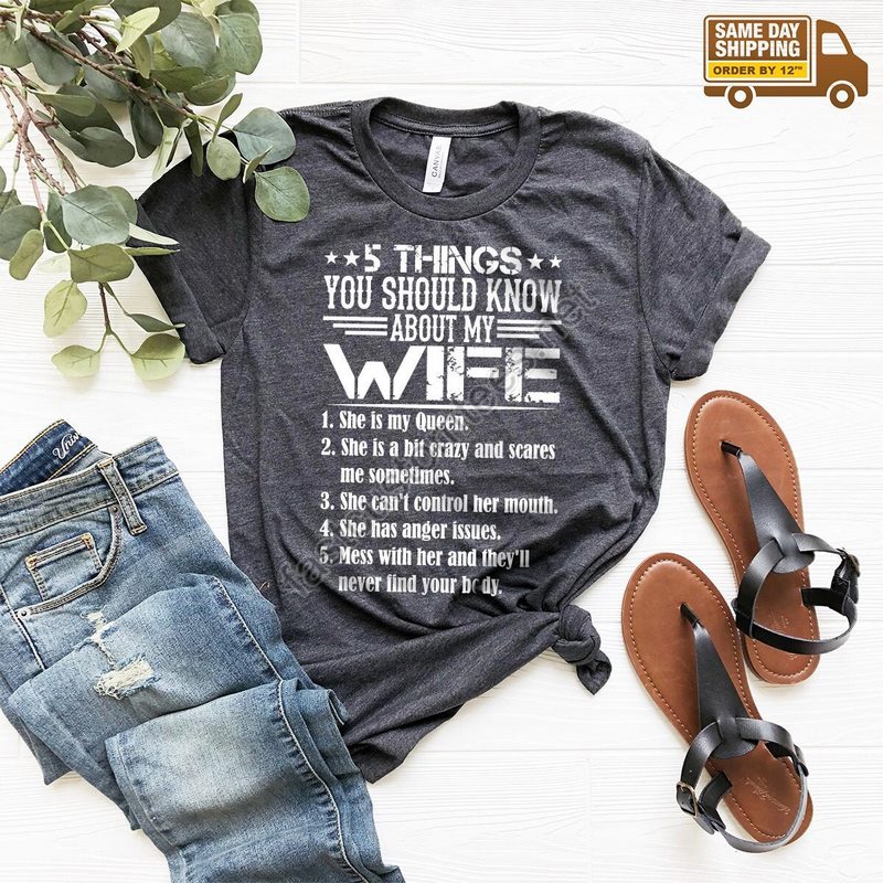 Husband And Wife Shirt Funny Husband Gift Funny Wife T Shirt Best Husband Shirt