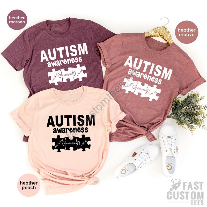 Autism Awareness Shirt Autism Aware Shirt Autism Tshirt Autism Mom T Shirt Autism Puzzle Piece Autism Month Shirt Autism Teacher Tee