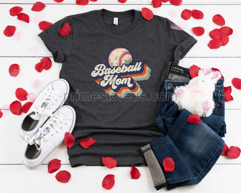 Baseball Mom Retro Shirt Retro Mom Life Tshirt Baseball Mom Shirt Love Baseball Tshirt Womens Sports Shirt Baseball Spirit Shirt