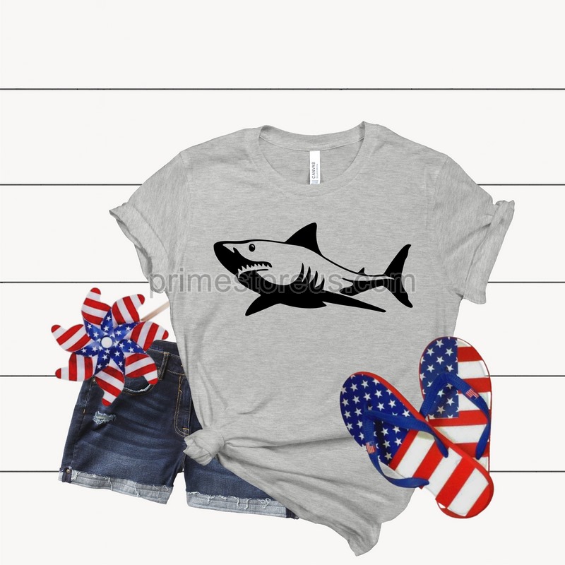 Funny Shark T Shirt Cute Shark Shirt Little Shark Shirt Graphic T-shirt Cute Shark Shirt For Gift Funny Shark Shirt