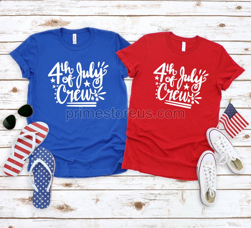 4th Of July Crew Matching Family Shirts July 4th Family Tshirtskids Fourth Of July Shirtsfourth July Shirtpatriotic 4th Of July Shirt